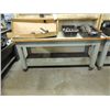 Image 2 : 72X24 PINE CONSTRUCTION WORK BENCH & TOOL STORAGE