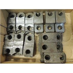 4 SETS OF 3 MACHINIST CHUCK JAWS.