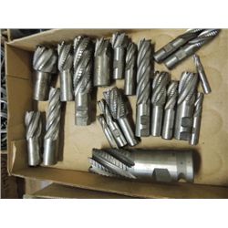 INDUSTRIAL MACHINE SHOP ASSORTED SIZE OF END MILLS