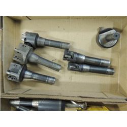LOT 6 BRIDGEPORT CARBIDE INSERT FLY CUTTERS