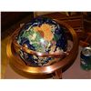 Image 3 : UNIQUE INLAID GLOBE ON COPPER STAND - SPINES ON TWO AXISES - INLAID WITH ASSORTED SEMI PRESIOUS STON