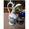 Image 3 : MINI JUG - BLUE TRIM WITH ROSES - MARK ON BOTTOM?