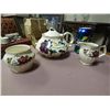 Image 1 : VINTAGE SADLER BURSLEM ENGLAND #3427 - TEA POT, CREAM AND SUGAR SET