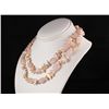 Image 2 : Rose Quartz Natural Stone Handknotted Necklace