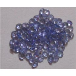 Natural African Tanzanite 2.5 mm Round Cut Stones weight : 7.05 Ctw