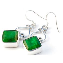 5.30g Earring of Emerald Sterling Silver