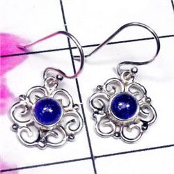 3.80g Earring of Tanzanite and Pearl Sterling Silver