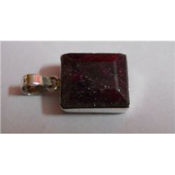 Ruby 6.310g Pendant Sterling Silver