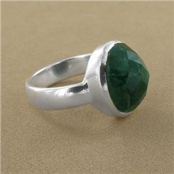 3.60g Ring of Emerald Sterling Silver