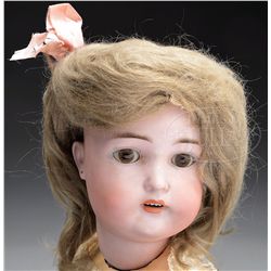 ALL ORIGINAL BISQUE HEAD DOLL IN ORIGINAL BOX.