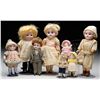 Image 1 : LOT OF EIGHT GERMAN SMALL BISQUE DOLLS.