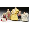 Image 1 : GROUPING OF 5 DOLLHOUSE DOLLS.