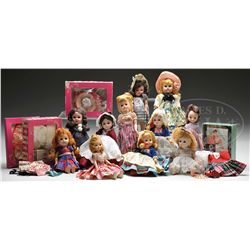 1950S GINNY DOLLS, BOXED GINNY CLOTHING, AND OTHER DOLLS AS WELL.