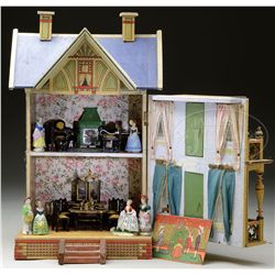 GOTTSCHALK BLUE ROOF DOLLHOUSE.
