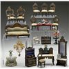 GROUPING OF BIEDERMEIER FURNITURE AND ACCESSORIES.