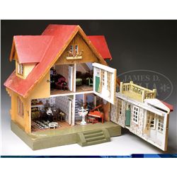 GOTTSCHALK RED ROOF DOLLHOUSE.