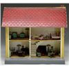 Image 2 : MID-SIZE HALF SCALE SCHOENHUT HOUSE WITH FURNITURE.