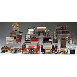 HUGE GROUPING OF DOLL HOUSE FURNITURE.