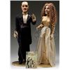 Image 1 : AMERICAN FOLK ART FIGURES OF MANDRAKE THE MAGICIAN AND HIS ASSISTANT.