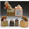 Image 1 : SIX JACK-IN-THE-BOX TOYS.
