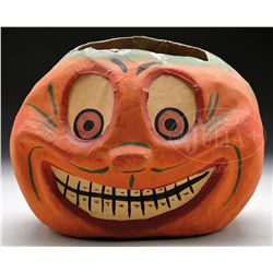 OVERSIZED PAPIER MACHE HALLOWEEN PUMPKIN.