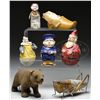 Image 1 : LOT OF SEVEN TOYS AND CANDY CONTAINERS.