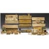 Image 1 : MILTON BRADLEY'S EARLY WOODEN FARM SET WITH THREE PIECE TRAIN.
