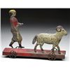 Image 2 : AMERICAN TIN CLOCKWORK TOY OF MAN WITH RAM.
