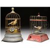 Image 1 : LOT OF TWO EARLY WINDUP CAGED BIRDS.