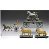 Image 1 : LOT OF 4 EARLY AMERICAN TIN TOYS INCLUDING BELL TOY.