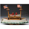 Image 2 : DAYTON DELUXE FRICTION TOY BOAT WITH ORIGINAL BOX.