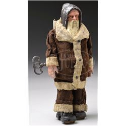 IVES CLOCKWORK WALKING SANTA.