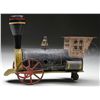 Image 2 : FINE EARLY GEORGE BROWN CLOCKWORK AMERICAN TIN LOCOMOTIVE.