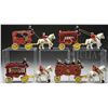 Image 1 : LOT OF FOUR CAST IRON CIRCUS WAGONS.