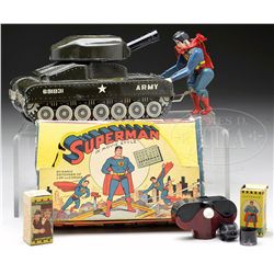 SUPERMAN TANK AND BOXED FILM SET.