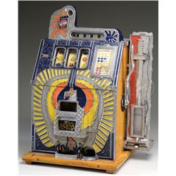 MILLS FIVE CENT "WAR EAGLE" SLOT MACHINE.