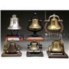Image 1 : LOT OF 6 MINIATURE BELLS EARLY TO MID 20TH CENTURY.