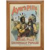 Image 1 : AYER'S PILLS AMERICAN INDIAN POSTER.