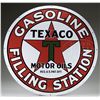 Image 1 : TEXACO GASOLINE FILLING STATION 42" PORCELAIN SIGN.