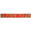 Image 1 : TRAILWAYS BUS LINE SIGN.