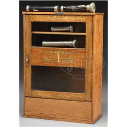NIAGARA FLASHLIGHT "SALES STIMULATOR" STORE DISPLAY CABINET.