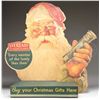 Image 1 : EVEREADY FLASHLIGHTS CARDBOARD SANTA WINDOW DISPLAY.