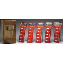 EVEREADY FLASHLIGHT COUNTER TOP DISPLAY RACK.