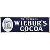 Image 1 : WILBUR'S COCOA PORCELAIN SIGN.