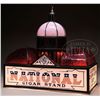 Image 1 : NATIONAL CIGAR STAND STAINED GLASS HANGING POOL TABLE LIGHT.