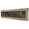 Image 2 : FARWELL & TILTON THREE-WAY HORSE BLANKET SIGN.