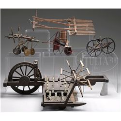 LOT OF 5 SALESMAN SAMPLE FARM IMPLEMENTS.