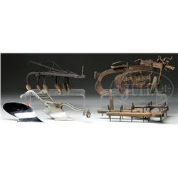 LOT OF 5 SALESMAN SAMPLE PLOWS.