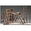 Image 1 : LOT OF 7 SALESMAN SAMPLE LADDERS.