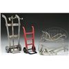 Image 1 : LOT OF 4 SALESMAN SAMPLE HAND TRUCKS.